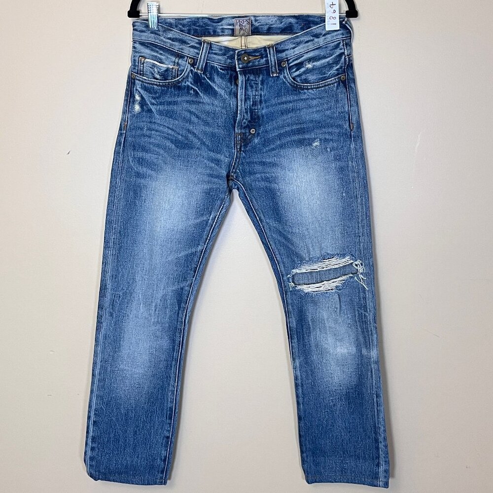 PRPS Japanese Selvedge Denim Donwan Harrell Button Fly Jeans - Men's Size 31*28